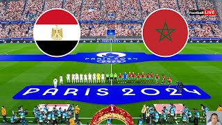 ÉGYPTE vs MAROC  Jeux Olympiques PARIS 2024  مصر ضد المغرب  réaliste PES Gameplay [upl. by Eliath]