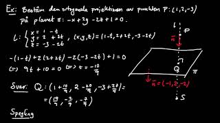 Geometri del 8  sned och ortogonal projektion på plan [upl. by Adnawad848]