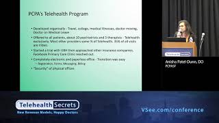 Telehealth Secrets 2018  Implement Telemedicine Into Your Practice Anisha PatelDunn DO  PCPA [upl. by Arraes]