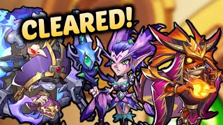 Three EASY seal land clears in IDLE HEROES [upl. by Aerbua]