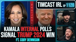 Trump 2024 WIN Predicted By Kamalas Internal Polls wCody Dennison  Timcast IRL [upl. by Yrome]