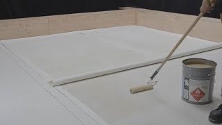 How to adhere PVC membranes on the field surface of a roof using SENTINEL S BONDING ADHESIVE [upl. by Rephotsirhc]