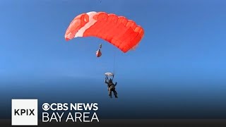 Smokejumpers hone skydiving skills at Redding training event [upl. by Candide]