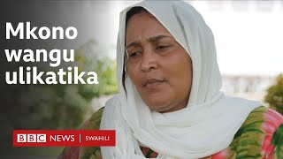 Halima Mbwana “Baada ya ajali ile kutokea muda ule ule nilipoinuka niliona mkono umeshakatika” [upl. by Oloap374]