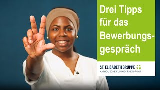 Ausbildung in der Pflege  Tipps für das Bewerbungsgespräch [upl. by Airdnaz234]