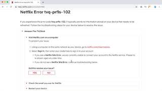 Netflix Error tvq prfls 102 what to do [upl. by Seppala]