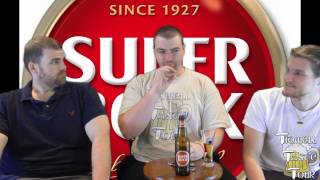 Super Bock Portugese Lager Beer Review Portugal [upl. by Merrell]