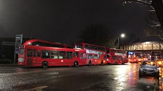 Metroline Madness at Cricklewood Bus Garage at Night [upl. by Philo896]