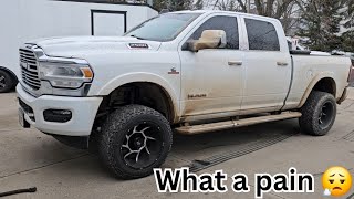 2021 Ram 2500 Leveling Kit Took Way Too Long To Install [upl. by Ueik]