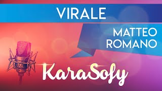 Virale KARAOKE  Matteo Romano karaoke Sanremo 2022 [upl. by Ferrand258]