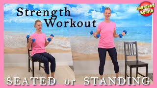 30 minute Full Body Strength Workout  Strength Training for Seniors and Beginners [upl. by Thisbee]