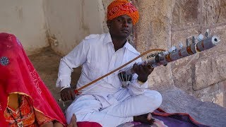 Hindi Song Main tenu samjhawan ki instrumental on Rajasthani Ravanahatha by local musician Artist [upl. by Asylem]