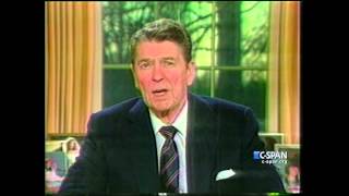 President Reagan on Space Shuttle Challenger Explosion CSPAN [upl. by Adehsar]