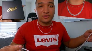 THE GLD SHOP TENNIS CHAIN UNBOXING AND REVIEW  GIVEAWAY [upl. by Oicelem5]