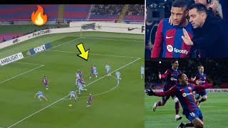 Crazy Vitor Roque goal seals Barcelona win 🔥 Barcelona vs Osasuna [upl. by Dari746]