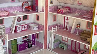 Diy Miniature Doll House Furnitures using Cardboard [upl. by Pigeon]