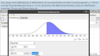 Normalverteilung mit GeoGebra [upl. by Philips546]