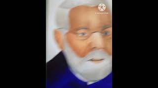 Narendra Modi drawing completed😍 sanjuarts [upl. by Elehcim]