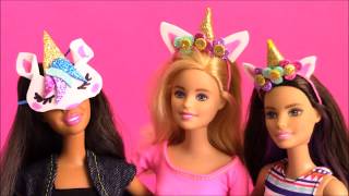 🦄Haz DIADEMAS Vinchas y ANTIFAZ de UNICORNIO para MUÑECAS Barbie muy FÁCIL MANUALIDADES Unicornio [upl. by Matthews]