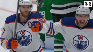 Connor McDavids Double OT Goal Wins Game 1 for Oilers vs Stars  2024 Stanley Cup Playoffs [upl. by Einhpad]