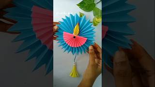 Diwali Decoration Wall Hanging Making Paper Diya Wall hanging craft ✨💗 [upl. by Egas]