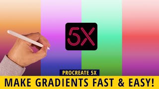 How To Create Complex Gradients In Procreate Fast and Easy [upl. by Anec913]