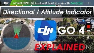 DJI GO 4 App  Directional  Attitude Indicator EXPLAINED  Mavic Pro Platinum Air Phantom Spark [upl. by Rhys]