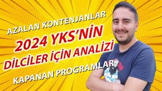 2024 YKS Sonuçları ve Dilciler Azalan Kontenjanların Etkisi Nasıl Olacak Maalesef Haberler Kötü 🥹 [upl. by Seely]