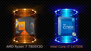 AMD Ryzen 7 7800X3D vs Intel Core i714700K who wins [upl. by Nekal]