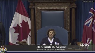 Manitoba speech from the throne – November 21 2023 [upl. by Alyekahs493]