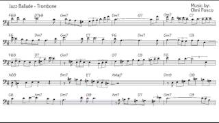 Trombone jazz Improvisation lesson  Beginner Level  quotRoad to Parisquot score [upl. by Ueihttam]