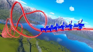 Loops Down Roller Coaster – Planet Coaster [upl. by Pammie]