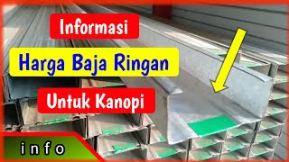 Harga Baja Ringan Untuk Kanopi [upl. by Javed]