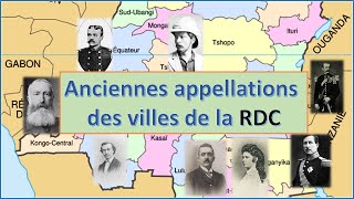 Anciennes appellations des villes RDC [upl. by Nannerb]