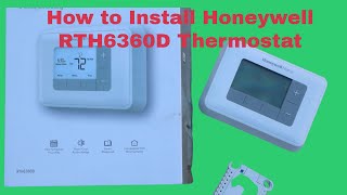 How to Install a Honeywell T3 RTH6360D AC Heating Thermostat [upl. by Anaitat]