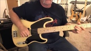 Eddie and the Cruisers  Tender Years  Bass Cover [upl. by Pratt919]