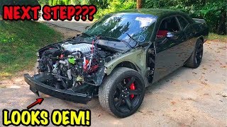 Rebuilding A Wrecked 2017 Dodge Hellcat Part 4 [upl. by Nerag112]