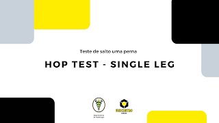 Hop Test Single Leg  Teste do Salto um membro [upl. by Luna]