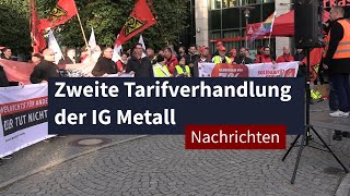 Zweite Tarifverhandlung der IG Metall I LZ TV Nachrichten [upl. by Tilda671]