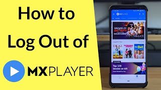 How to Log Out of MX Player App [upl. by Green]