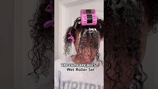 Curly to Straight Wout Flat Irons tresstoimpress hairvideos hairtrends hair beauty [upl. by Adnalay]