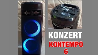 KONZERT KONTEMPO 6 Karaoke Speaker  Bluetooth Speaker Review [upl. by Pia]