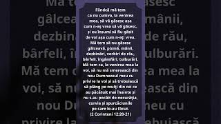 2 Corinteni 122021 Biblia Biserica Hristos versetulzilei [upl. by Arretak107]