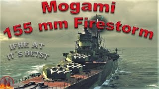 Mogami 155 mm w IFHE  105 k dmg  Kraken  Confederate  WoWs [upl. by Lucilla]