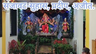 Ganpati Decoration For Home 2023Ganpati Decoration Ideas Home [upl. by Lindsey]