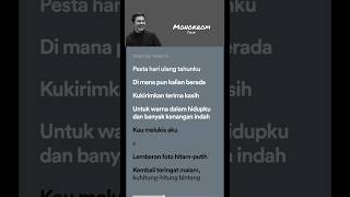 Lagu Monokrom  Tulus Lirik shorts liriklagu lyrics [upl. by Handler]