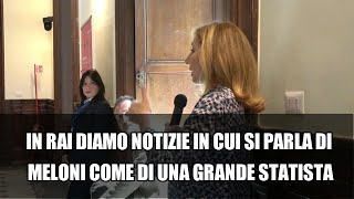 TeleMeloni La giornalista Rai Noi non facciamo più domande mandiamo video di pura propaganda [upl. by Kosse]