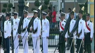 PERBARISAN KEPUTERAAN KDYMM SULTAN NEGARA BRUNEI DARUSSALAM KE70 15JUL2016 [upl. by Airetnuhs]