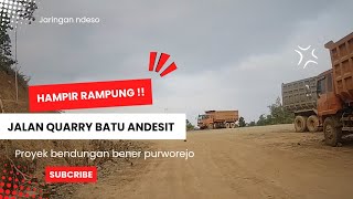 Menuju Puncak Quarry Batu Andesit Desa Wadas  PROYEK BENDUNGAN BENER PURWOREJO [upl. by Dlaregztif884]