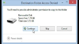 You’ll need to provide administrator permission to copy this file or folder [upl. by Lemej]